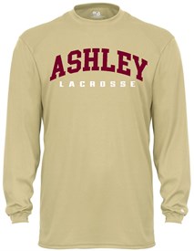 Ashley Lacrosse Gold Long Sleeve Performance T-Shirt - Orders due  Thursday, February 29, 2024